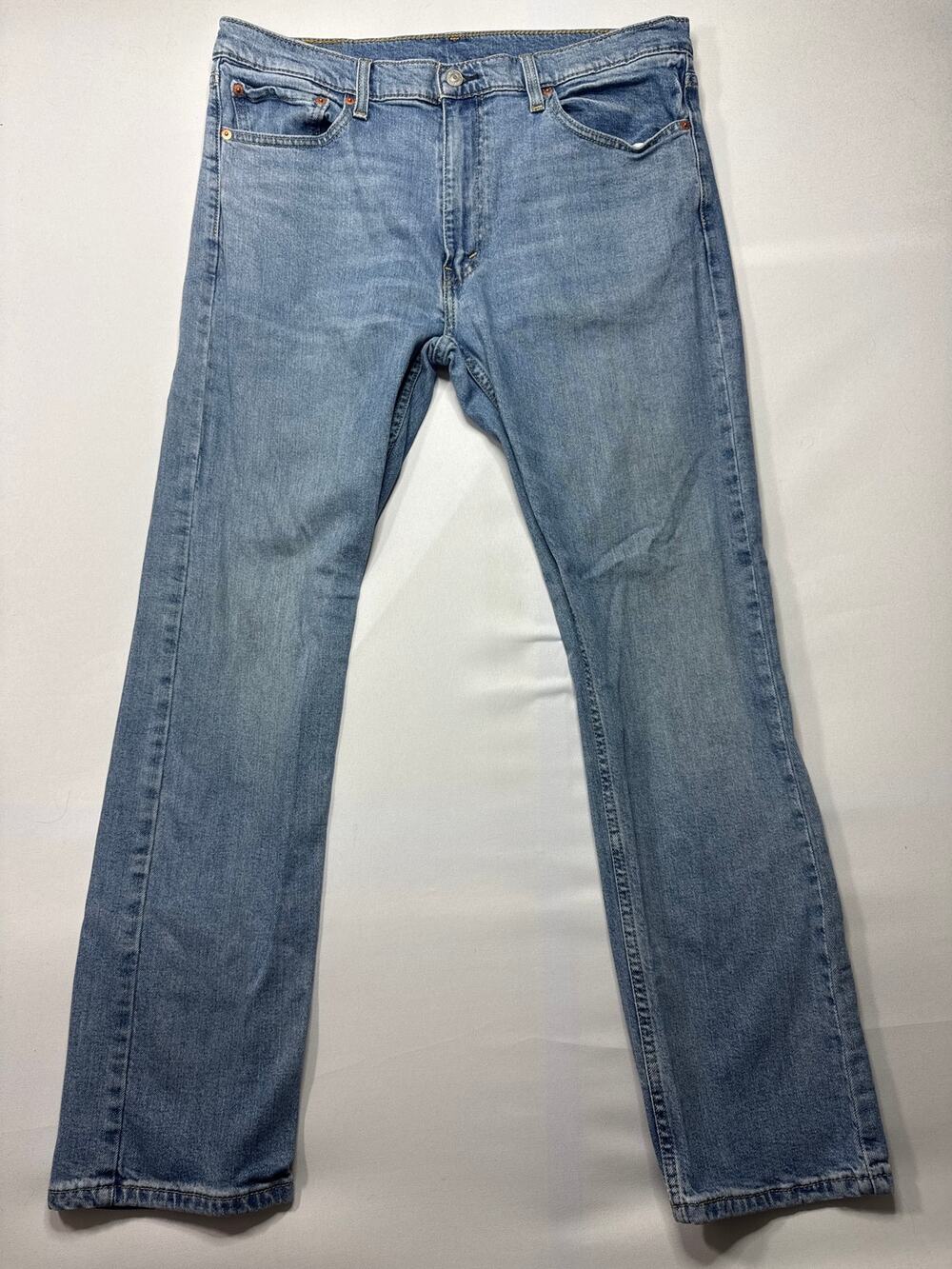 Levi's 513 Men's Slim Straight Leg Stretch Blue Jeans - Size 36x32 (36x30.5)‎